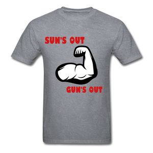 Gun's Out Tee. - mineral charcoal gray