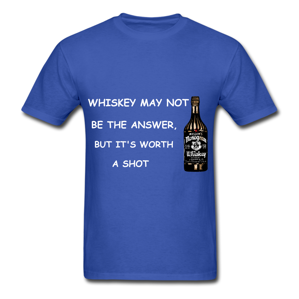 Whiskey Tee - royal blue
