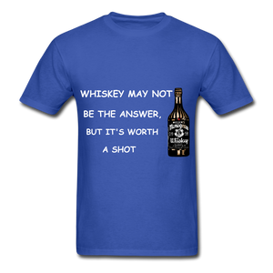 Whiskey Tee - royal blue
