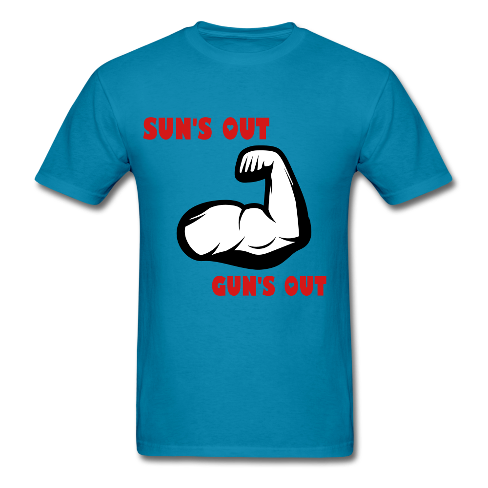 Gun's Out Tee. - turquoise