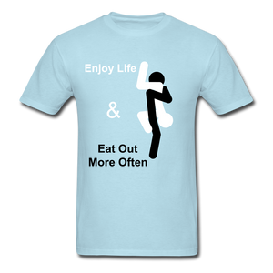 Eat Out Tee - powder blue