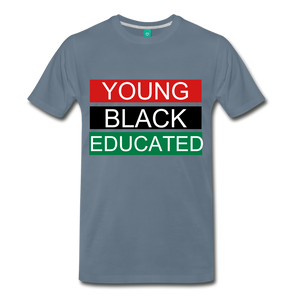 YOUNG BLACK EDUCATED - steel blue