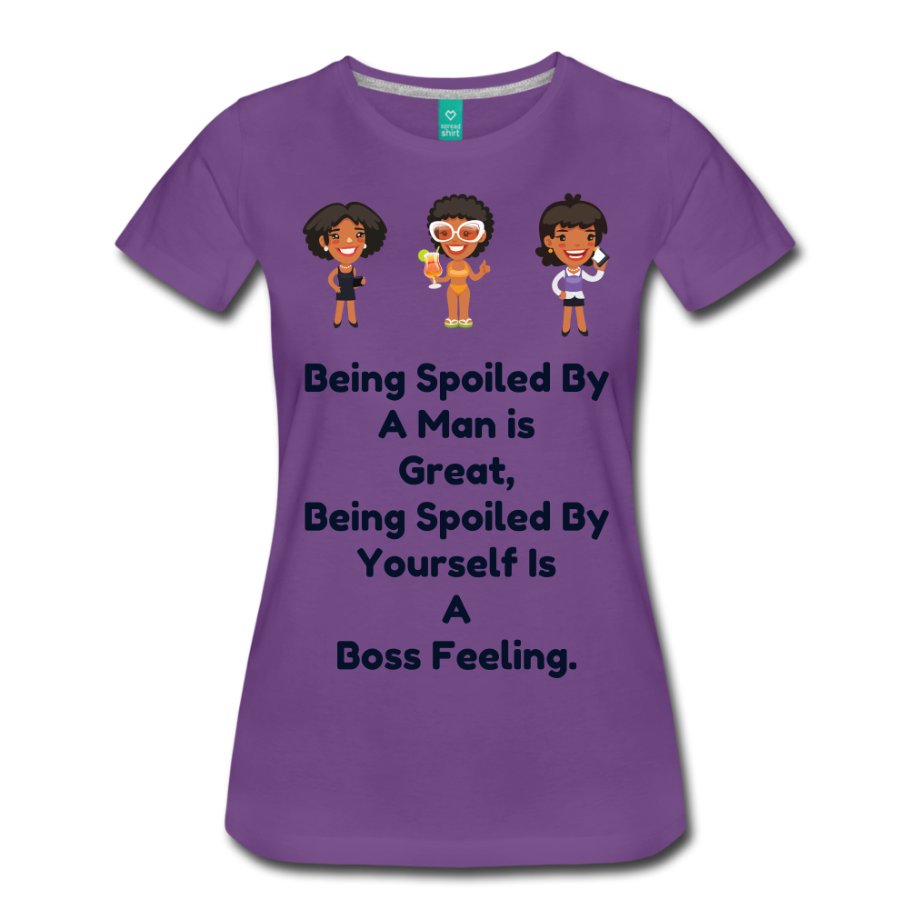 women boss. - purple