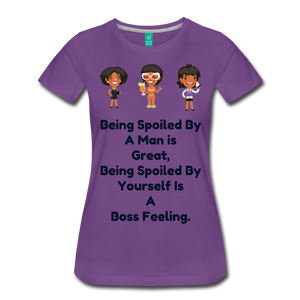 women boss. - purple