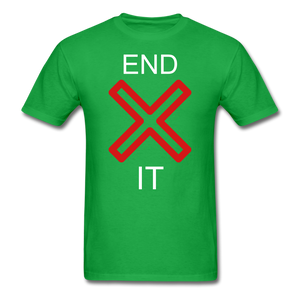 End It Tee - bright green