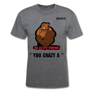Crazy A Tee @ - mineral charcoal gray