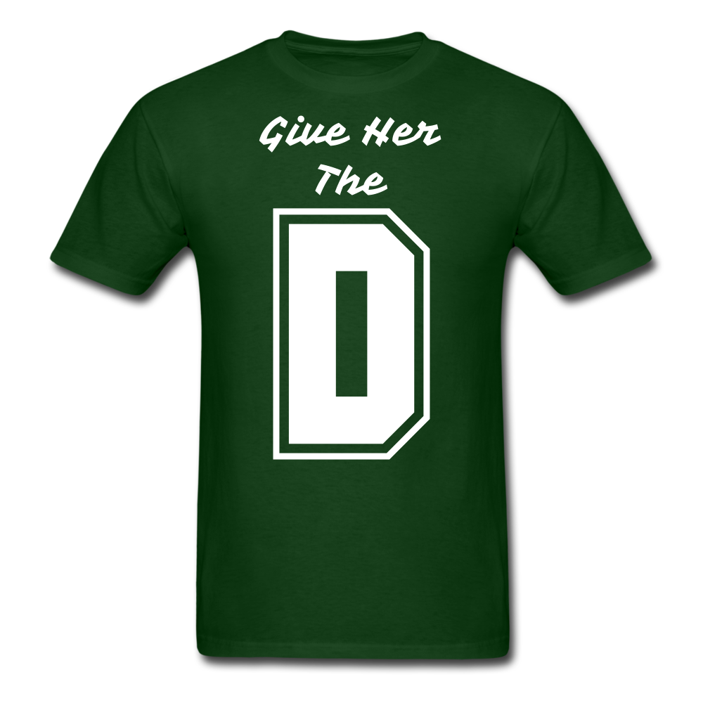 The D Tee - forest green