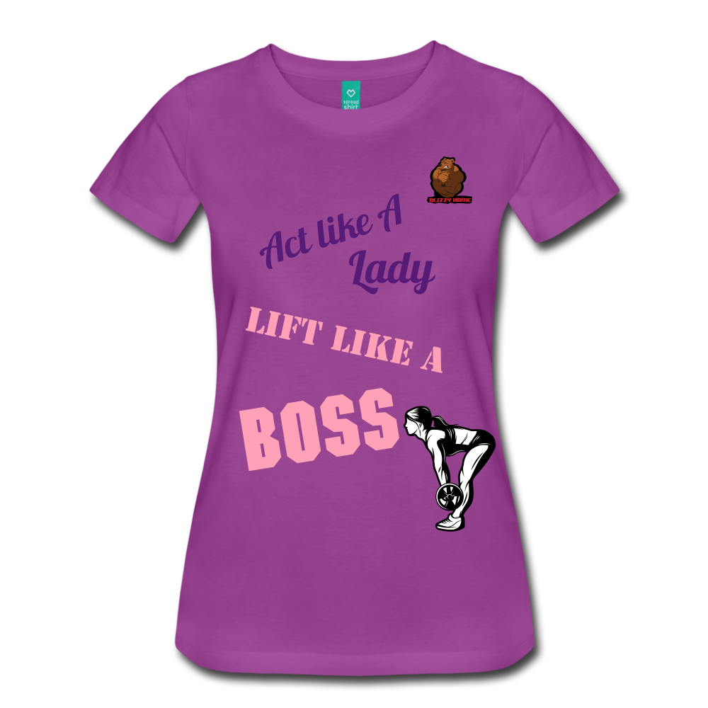 Lift like a boss. - light purple