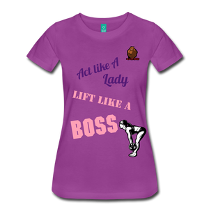 Lift like a boss. - light purple