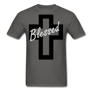 Blessed Tee. - charcoal