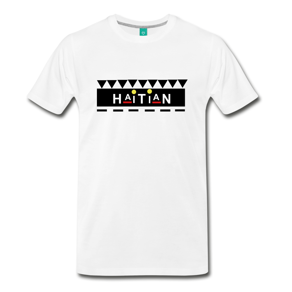 HAITIAN TEE. - white