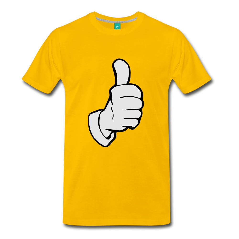 Thumbs up - sun yellow