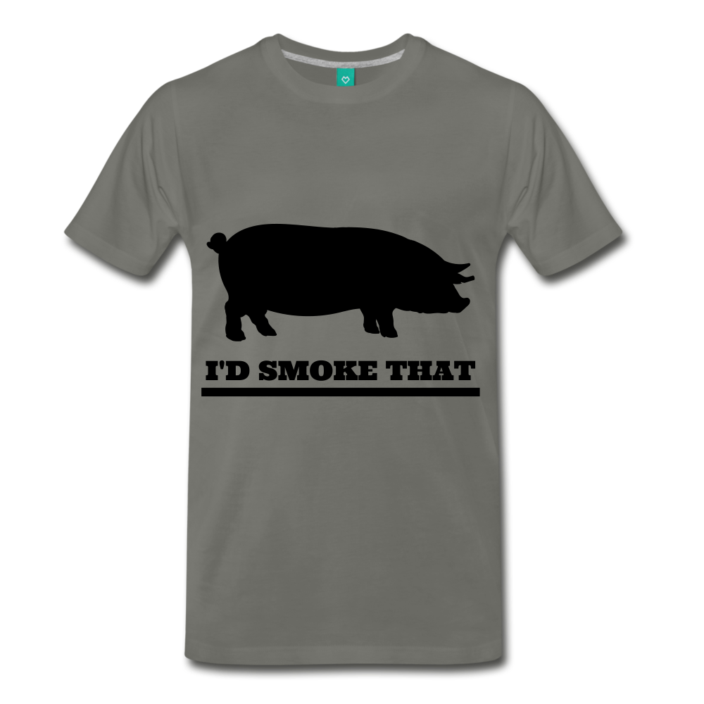 I'd Smoke That Pig - asphalt gray