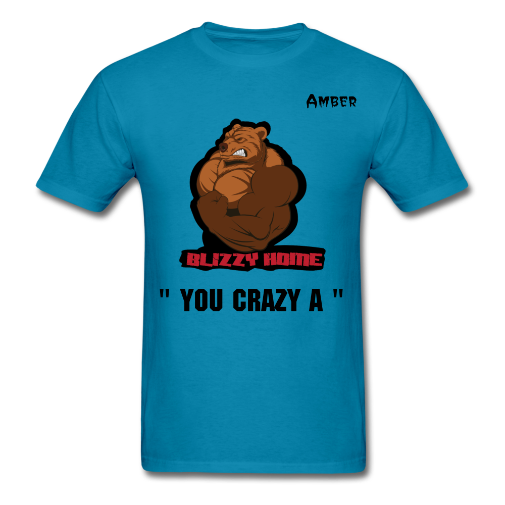 Crazy A Tee @ - turquoise