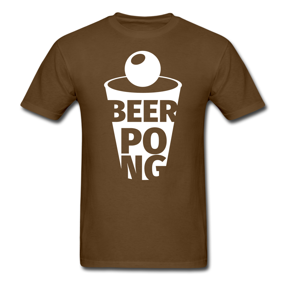 Beer Pong Tee - brown