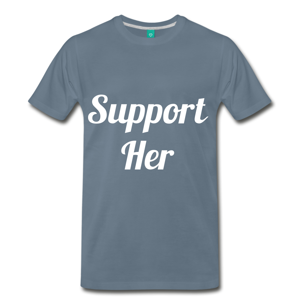 Support Her - steel blue