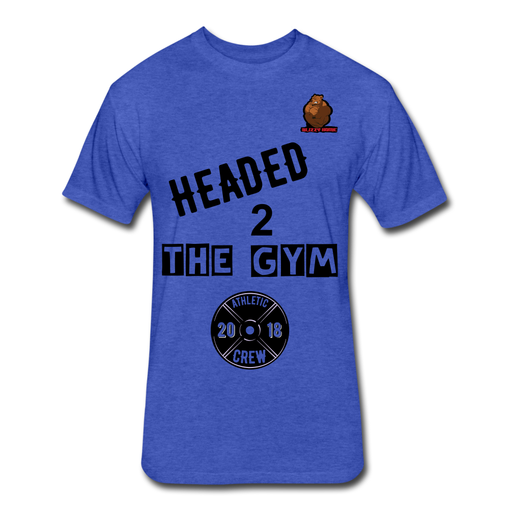 Headed to the Gym Tee - heather royal