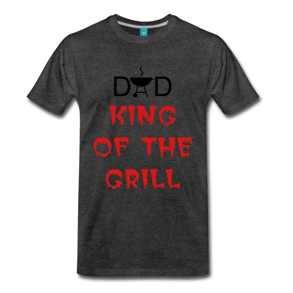 DAD KING OF THE GRILL - charcoal gray