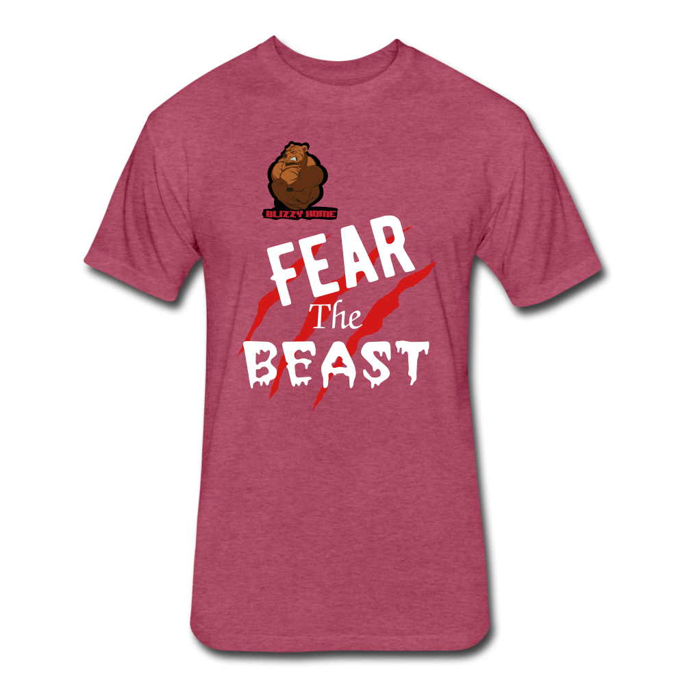 Fear The Beast - heather burgundy