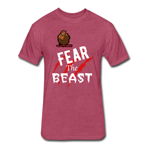 Fear The Beast - heather burgundy