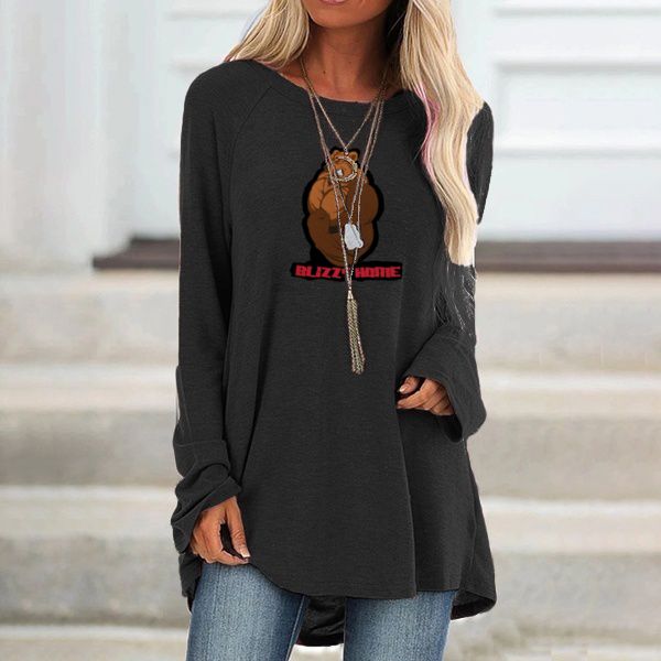 Blizzy Home Long Sleeve Loose Fit T-shirt