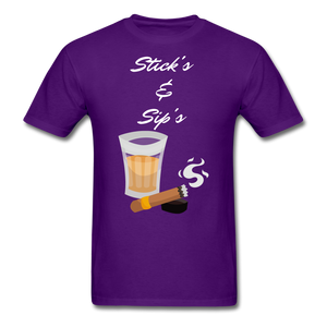 Sticks & Sip's Tee - purple
