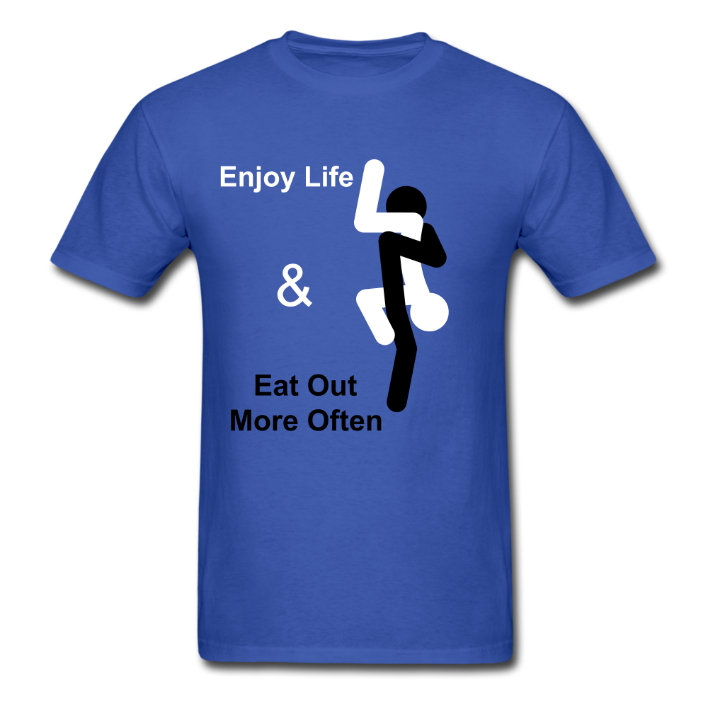Eat Out Tee - royal blue