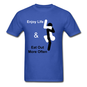 Eat Out Tee - royal blue