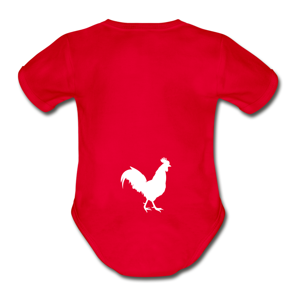 Chicken Butt Onsie - red