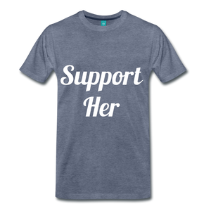 Support Her - heather blue