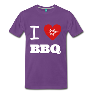 I HEART BBQ - purple