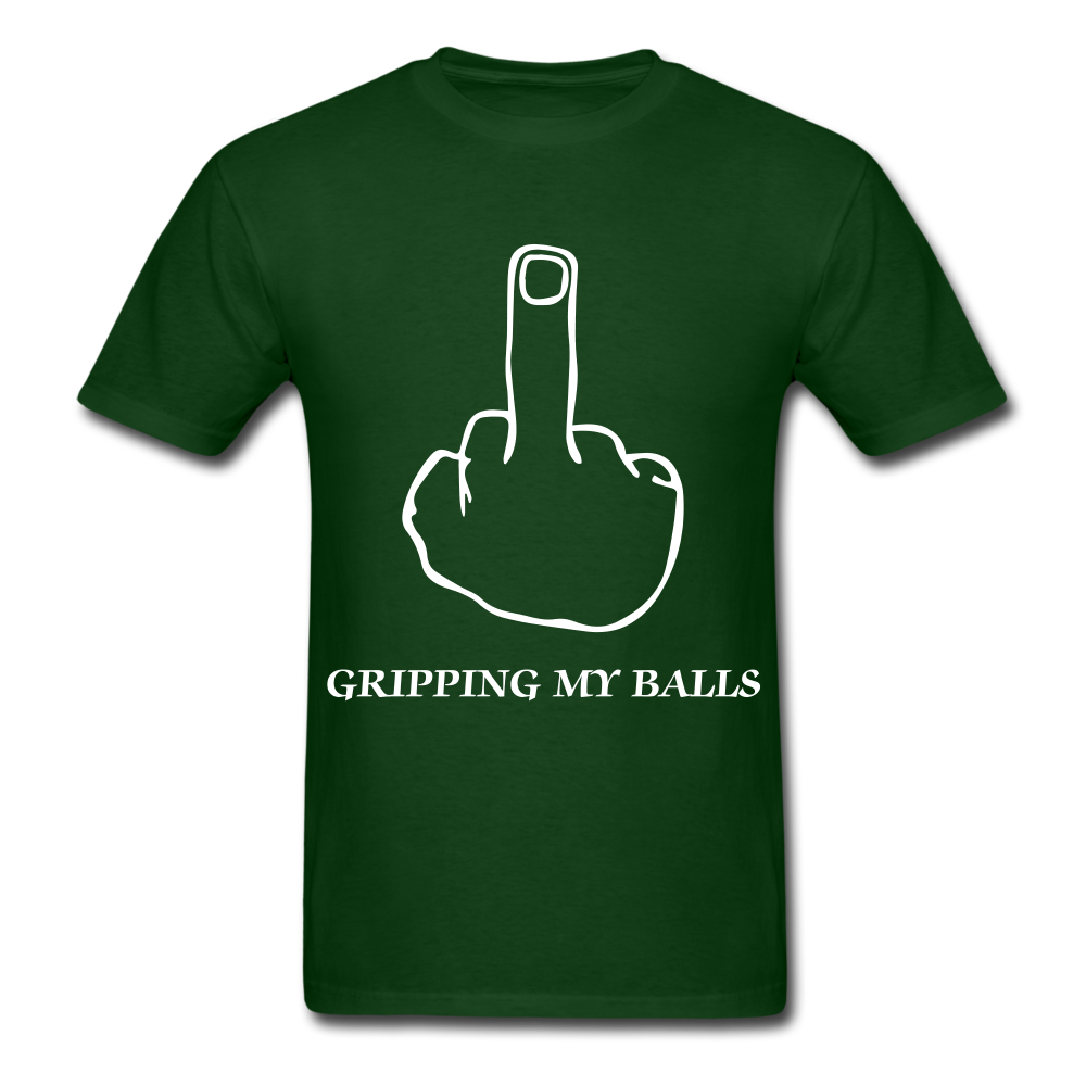 Middle Finger Tee - forest green