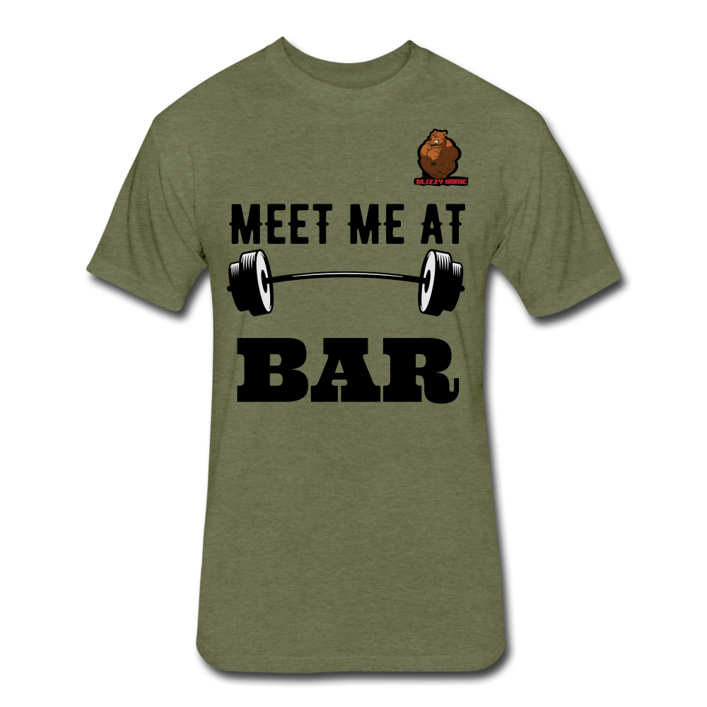 Meet Me at the Bar Tee - heather military green