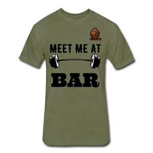 Meet Me at the Bar Tee - heather military green