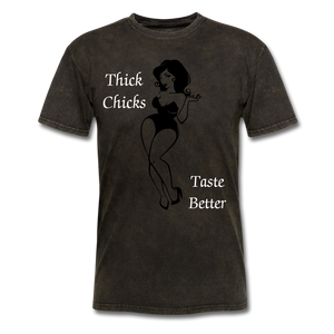 Thick Chicks Tee - mineral black