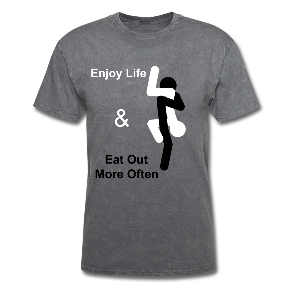 Eat Out Tee - mineral charcoal gray