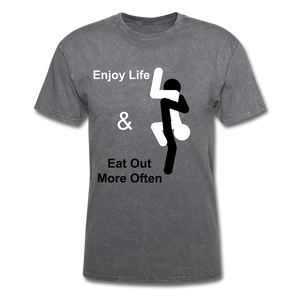 Eat Out Tee - mineral charcoal gray