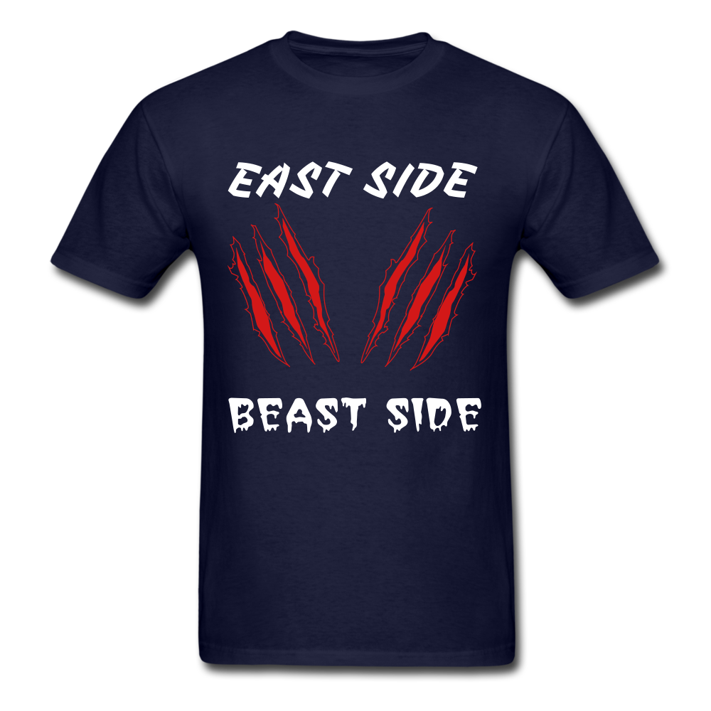 East Side Beast Side Tee - navy