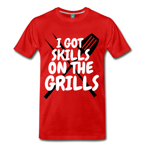 Skills On Grills Tee - red
