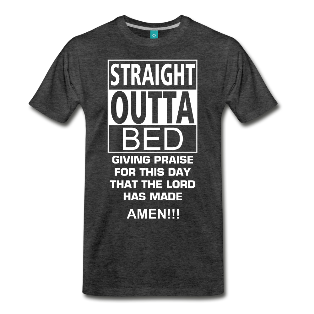 STRAIGHT OUTTA BED - charcoal gray