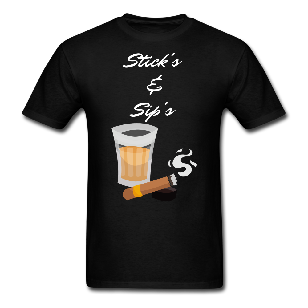 Sticks & Sip's Tee - black