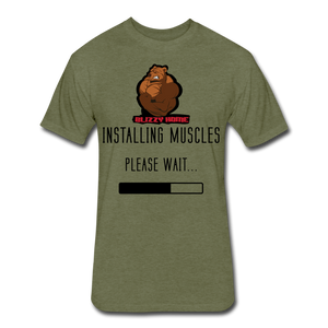 Installing Muscles Tee - heather military green