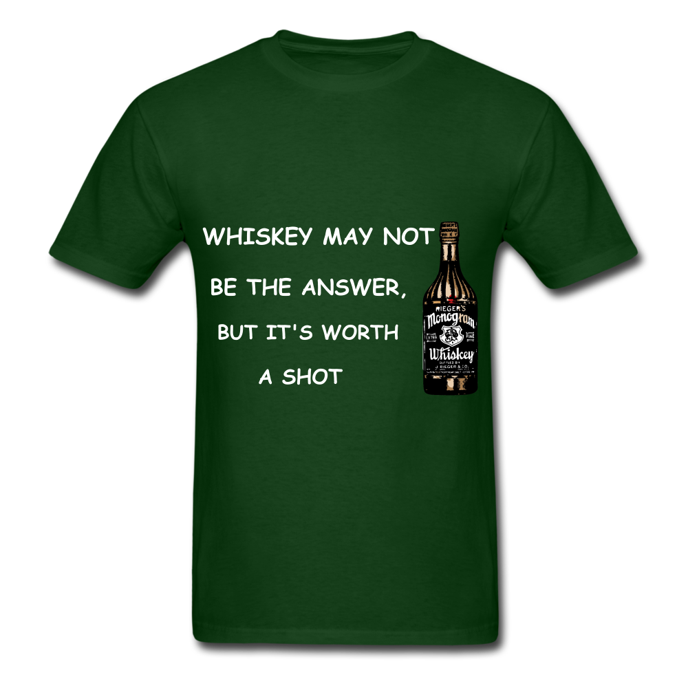 Whiskey Tee - forest green