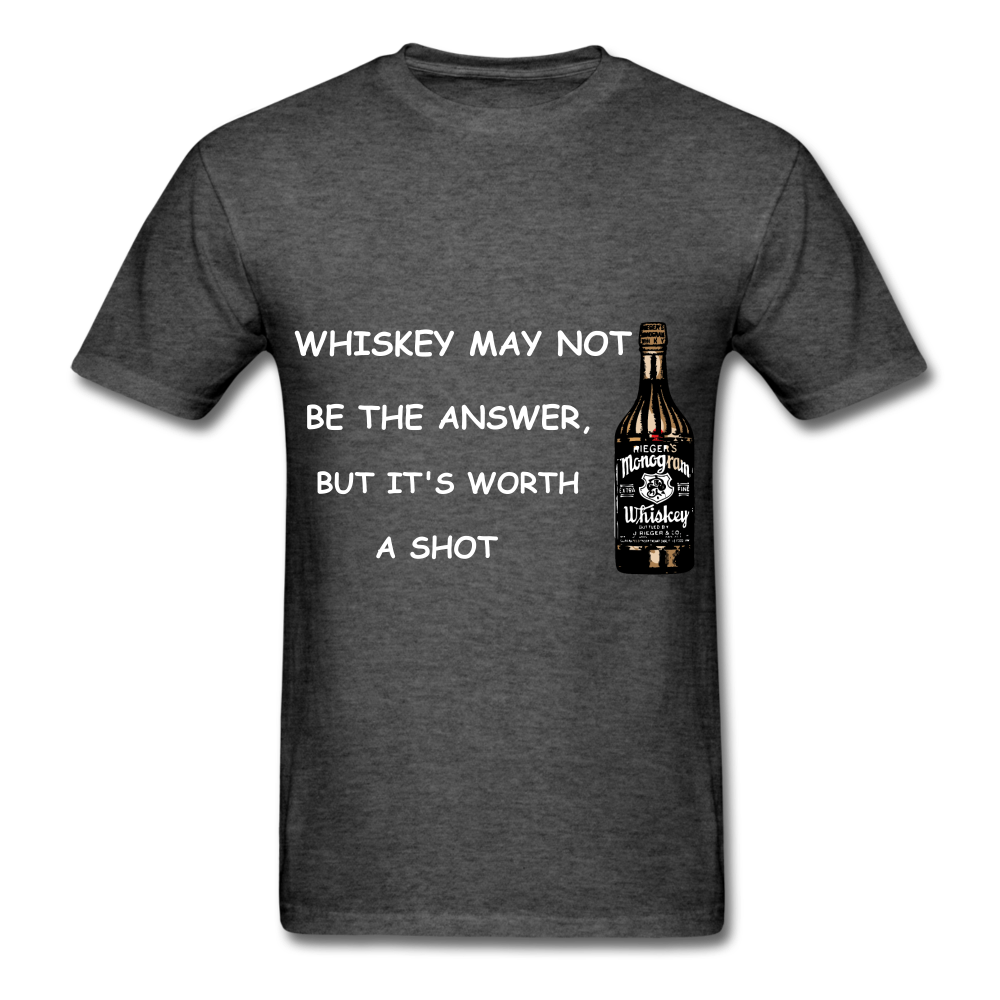 Whiskey Tee - heather black