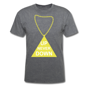 UPT Chain Tee. - mineral charcoal gray