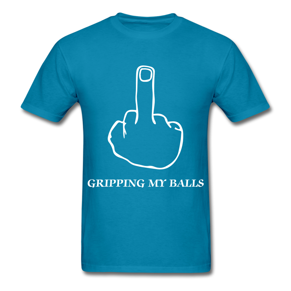 Middle Finger Tee - turquoise