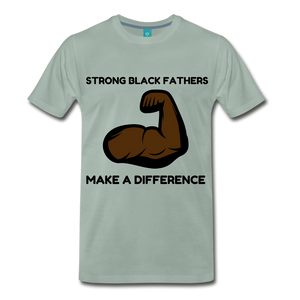 Strong Black Fathers - steel green