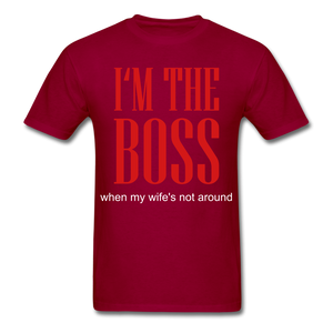 Boss Tee - dark red