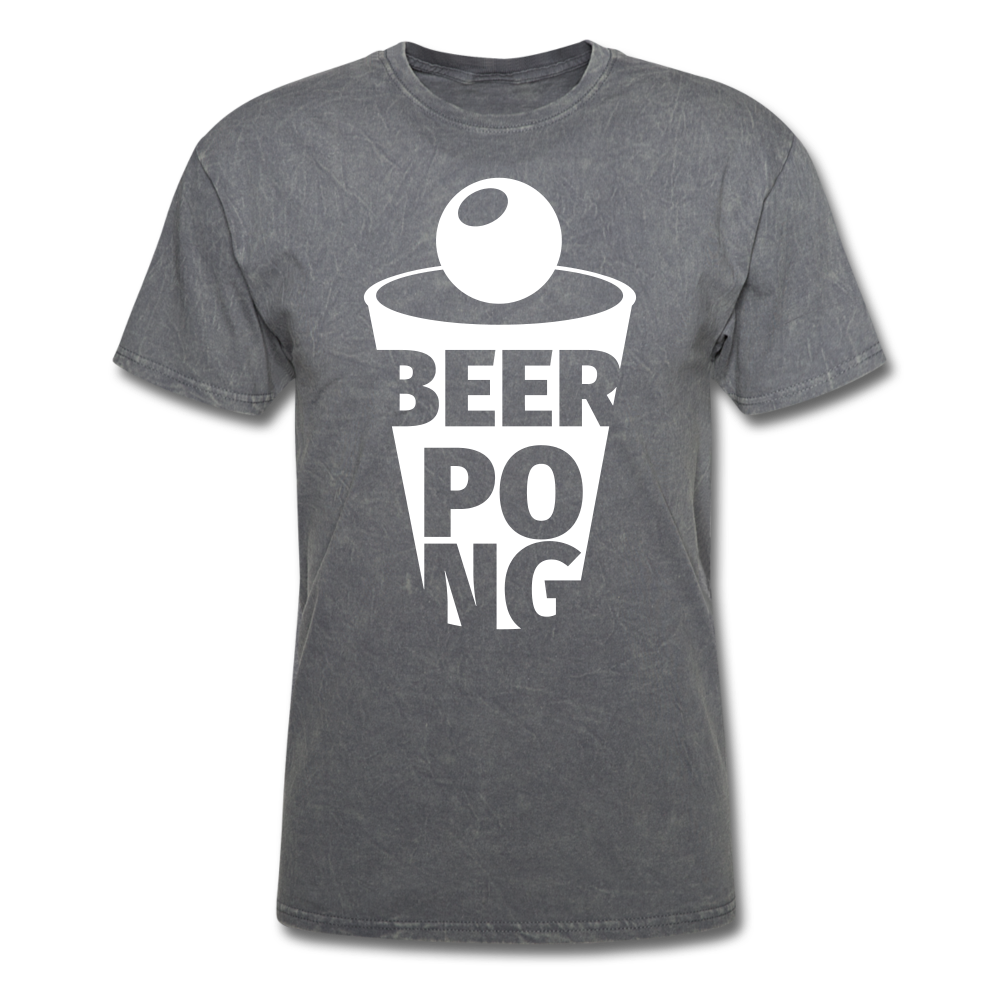 Beer Pong Tee - mineral charcoal gray
