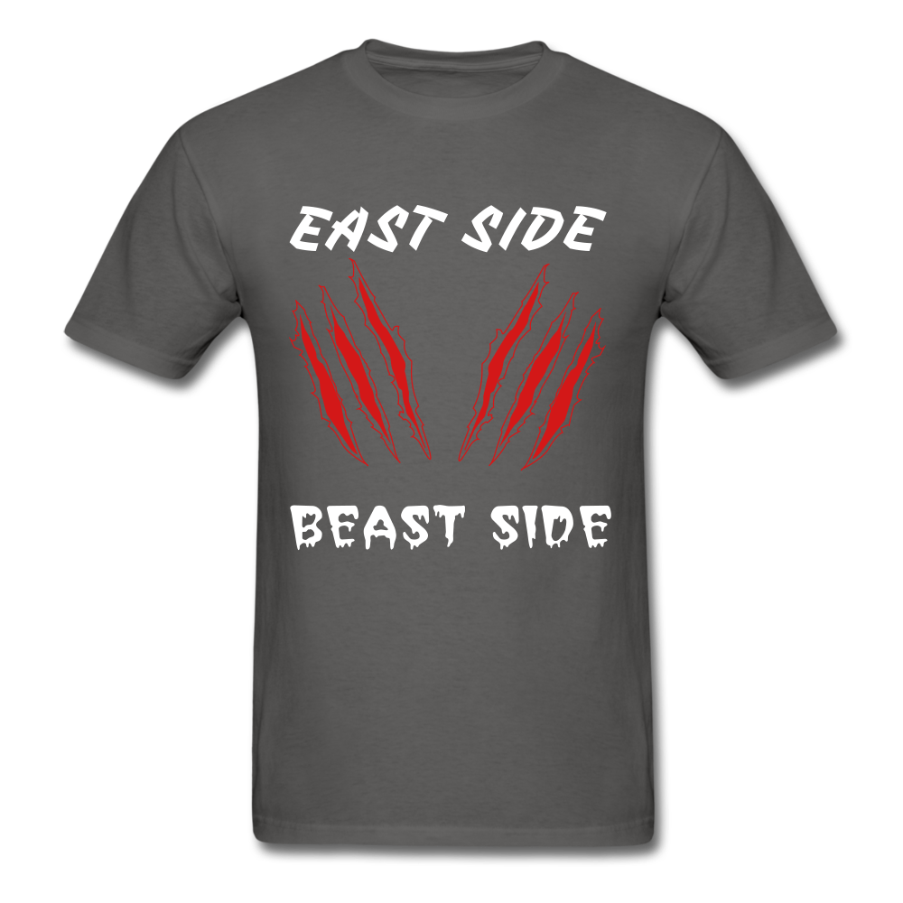 East Side Beast Side Tee - charcoal